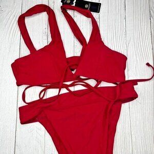 Red Bikini Set